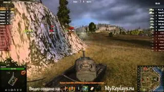 WOT: Утёс - T34  - 6 фрагов - Стальная стена,