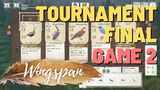 Wingspan Online Tournament | Final - Game 2 | How to play with bad starting hands.