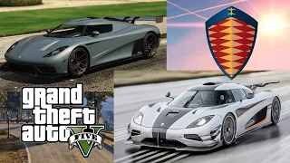 GTA V Cars in Real Life | Koenigsegg, Apollo...