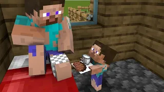 Monster School : Baby Steve Become Beggar - Sad Story - Minecraft Animation