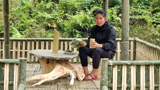 How to make homemade wooden stone tables & prepare for the Lunar New Year