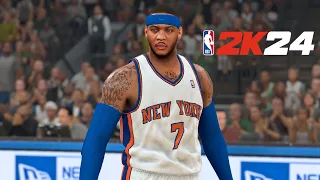 Thank you, Carmelo Anthony! 10-11 Bulls vs 10-11 Knicks | NBA 2K24 Concept Realistic Gameplay