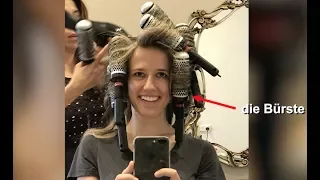 Learn German vocabulary at the hairdresser! Was ist eine Bürste, ein Kamm und ein Waschbecken?