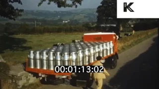 1950s, 1960s UK Dairy Farm, Milk Collection