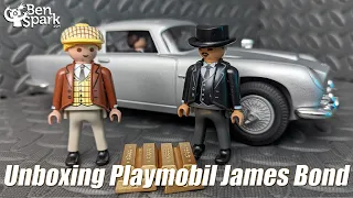 Unboxing and Review  - Playmobil James Bond Aston Martin DB5 Goldfinger Edition Set 70578