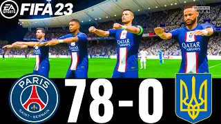 FIFA 23 - MESSI, RONALDO, MBAPPE, NEYMAR, ALL STARS | PSG  78-0 AL HILAL  |