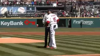 See the first pitch of Indians Opening Day 2016