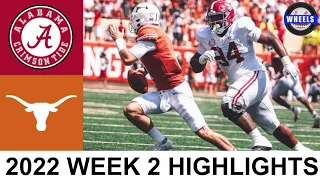 #1 Alabama vs Texas Highlights | College Football Week 2 | 2022 College Football Highlights