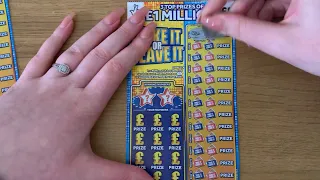 £5 Take It Or Leave It New Scratch Cards May 2021 Will I turn over a profit 🤷🏼‍♀️🤞🏼