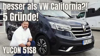 5 Gründe warum er besser ist als der VW California - YUCON RENAULT CAMPER