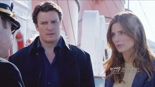 Castle 8x08 Beckett & Rick w Uncooperative  Cruise Ship Captain “Mr. & Mrs. Castle”