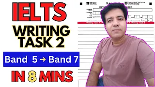IELTS Writing Task 2 From Band 5 To Band 7 In 8 Minutes By Asad Yaqub