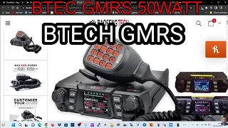 BTECH GMRS-50V2 FULLY CUSTOMIZABLE GMRS RADIO- V/UHF - RX