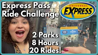 Universal Orlando Express Pass Ride Challenge (Both Parks 8 hours) | *Bonus Hagrid's & VelociCoaster