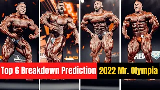 2022 Mr Olympia Top 6 (First Callout) Pre-Judging