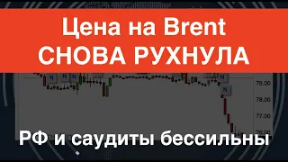 Цена на Brent снова рухнула: РФ и саудиты не смогли её удержать