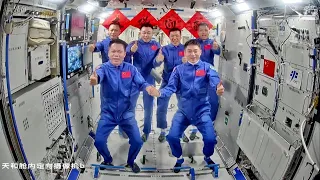 Shenzhou-18 astronauts enter China's space station, meet Shenzhou-17 crew