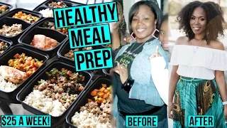 Healthy Meal Prep for College Students ON A BUDGET | How I Lost 100 Pounds on $25 A WEEK!