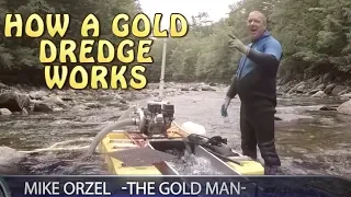 How a Gold Dredge Works + Mike Orzel Interview American Gold Prospectors Episode 1 Season 1