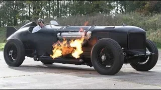 OLD RACE CARS With EXTREME BIG ENGINES Cold Start and Loud Sound 2