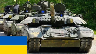 Tanks T-84 "Oplot" of the Armed Forces of Ukraine at the Tank Challenge 2018 in Germany.