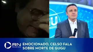 Celso Portiolli chora ao falar sobre morte de Gugu Liberato