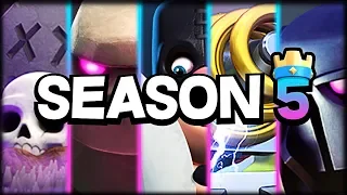 LOS CINCO MEJORES MAZOS PARA LA SEASON 5 en Clash Royale - WithZack