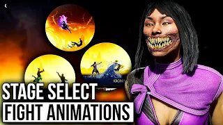 Mortal Kombat 11: All Character Stage Select Fight Animations Including DLC Characters