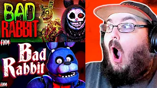 FNAF SONG "Bad Rabbit" (ANIMATED) 1, 2 & 3 By @FiveNightsMusic #FNAF REACTION!!!