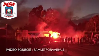 AGF ULTRAS AFTER THEIR AWAY MATCH AGAINST FC MIDTJYLLAND - 21/06/20