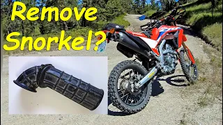 CRF300L Snorkel Removed | Any Benefit?