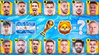 Guess the Football Players by Song, Emoji, club and country | Ronaldo, Messi, Neymar | Mbappe