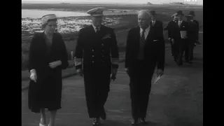 King Olav V of Norway on State visit to Iceland 1961