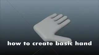 Basic Hand Modelling Tutorial  in Blender (part 1)