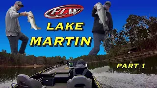 FLW PRO Circuit - Lake Martin Alabama | 'Bama Bass Fishing part 1