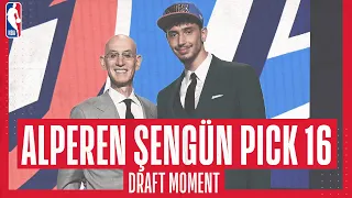 ALPEREN ŞENGÜN DRAFTED 16TH!!! 😄🎉  | Full draft moment as Şengün is selected by OKC