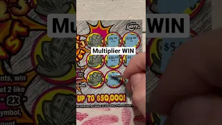 Multiplier win on Florida lottery cash blast scratch ticket #scratchers #scratchofftickets #fun