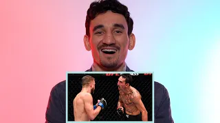 Max Holloway Reacts to His Calvin Kattar Fight Highlights | 'I'm the Best Boxer in the UFC, Baby'