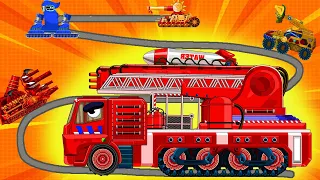 Reinforcing the "Fire Truck" land rover | Cartoons about tanks
