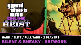 GTA Online Casino Heist Silent & Sneaky - 2 Players Hard Mode Full Take Elite Challenge - Artwork