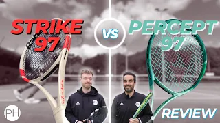 REVIEW: BABOLAT STRIKE 97 v YONEX PERCEPT 97 | Tennis Racket Review | Comparison