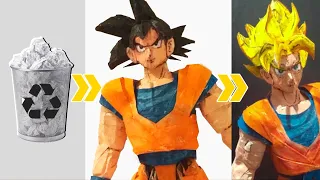 How to Make a Paper Goku Transforming! ARTICULATED AND RECYCLABLE