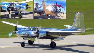 SPECTACULAR SIGHT: Douglas A-26B Invader N500MR Landing at Bern in Switzerland!