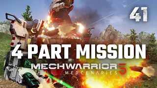 4 Part Multi Mission | Mechwarrior 5: Mercenaries | Full Campaign Playthrough | Episode #41