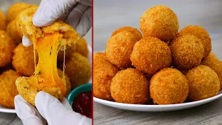 جربوا كرات البطاطا بدون بيض وسر قرمشتها وعدم شربها للزيت! من الذ الاطباق  potato balls