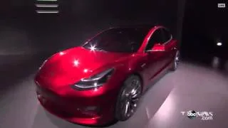 Elon Musk Unveils Tesla 3