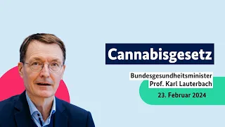 Bundesgesundheitsminister Prof. Karl Lauterbach im Bundestag zum Cannabisgesetz