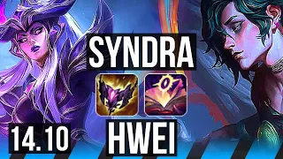 SYNDRA vs HWEI (MID) | 16/0/4, Legendary, 6 solo kills | BR Master | 14.10