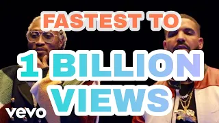 Top 40 Fastest songs to reach 1 billion views on YouTube