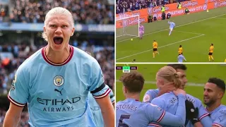 Erling  Haaland Scored Hat-Trick Man City 3-0  Wolves